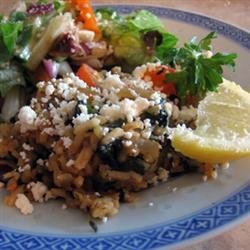 Spinach and Rice (Spanakorizo) recipe