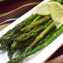 Garlic Asparagus with Lime recipe