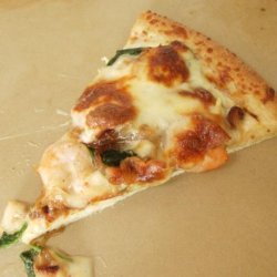 Shrimp Pizza With Spinach and Caramelized Onions recipe