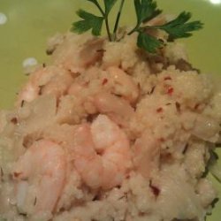 Lemony Shrimp With White Beans and Couscous recipe