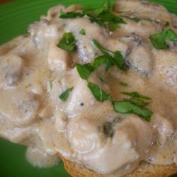 Creamed Oysters & Mushrooms on Toast recipe