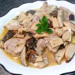 Pork Scallopini With Garlic and Mushrooms recipe