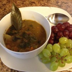 Split Pea and Lentil Soup With Vegetables recipe
