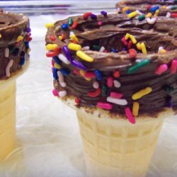 Chocolate Lined Cones recipe