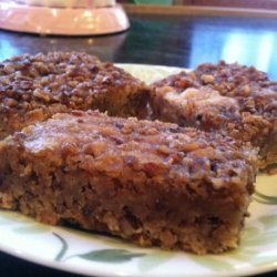 Macadamia Nut Blondies With Caramel-Maple Topping recipe