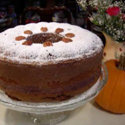 Pumpkin Pecan Cake With Ginger Whipped Cream recipe