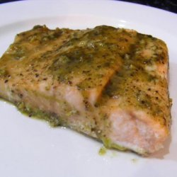 Sweet Pesto Salmon recipe