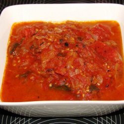 Grilled Tomato Sauce on Barbecue recipe