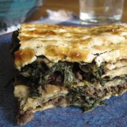 Scacchi (Mediterranean Passover  lasagna ) recipe
