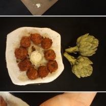 Crispy Deep Fried Spinach & Artichoke Dip Balls recipe