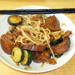 Chinese-Style Mock Duck With Noodles recipe