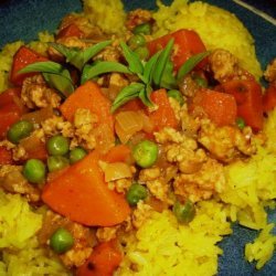 Ground Turkey, Sweet Potato & Pea Curry recipe