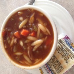 Beef and Orzo Soup recipe