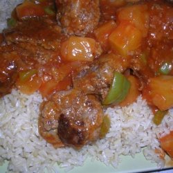 Sweet and Sour Pineapple Meatballs recipe