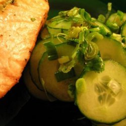 Salmon, Cucumber Chili Salad recipe