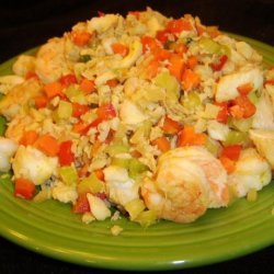 Curried Seafood and Vegetables over Rice recipe