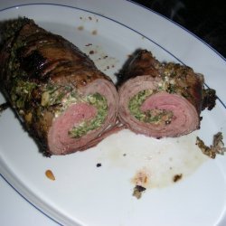 Spinach and Blue Cheese-Stuffed Flank Steak recipe