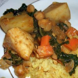 Vindaloo Chicken Masala W/Chickpeas and Kale recipe