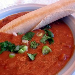 Creamy Bean Soup With Taquito Dippers recipe