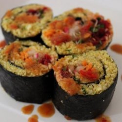 Indian Cauliflower Rice Raw Foods Sushi recipe