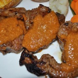 Lamb Chops With Spicy Peanut Sauce recipe