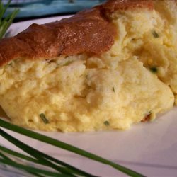 Cheese Souffle With Scallions and Chives recipe