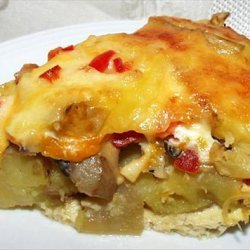 Swiss Potato and Mushroom Pie recipe