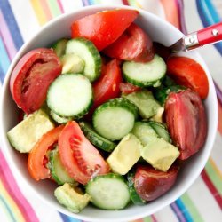 Cucumber and Avocado Salad recipe