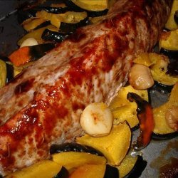 Roasted Pork Tenderloin With Acorn Squash recipe