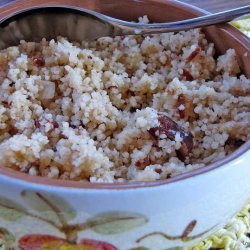 Sweet Honeyed Date Nut Couscous With Tahini Note recipe