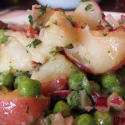 Herbed Potato Salad With Bacon and Peas recipe