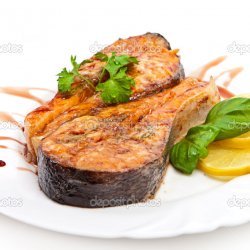 Crispy Salmon Steaks recipe