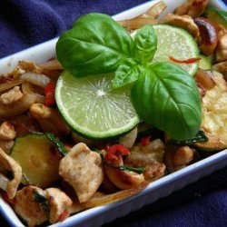 Basil Chicken and Cashew Nuts recipe