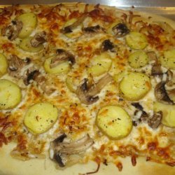Potato, Caramelized Onion and Rosemary Pizza recipe