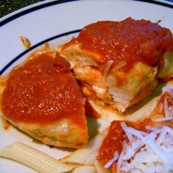 Stuffed Pizza Chicken for Two recipe
