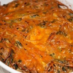 Spinach Cheese Kugel recipe