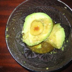 Avocado With Simple Dressing recipe