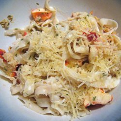 Shirataki Noodles With Lobster Flakes and Fresh Tarragon recipe