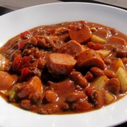 Chili Dog Stew recipe