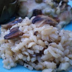 Mushrooom Thyme Risotto Also Known As Arborio Rice recipe