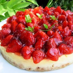 Strawberry Glazed Cheesecake recipe