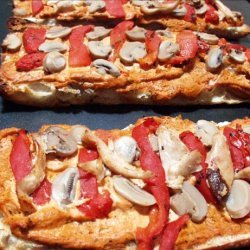 French Bread Pizza (vegetarian) recipe