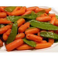 Honey Glazed Pea Pods and Carrots recipe