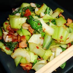 Bacon-y Bok Choy recipe