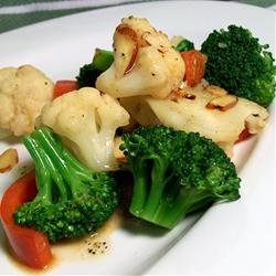 Browned Butter Vegetables with Almonds recipe