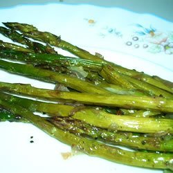 Roasted Asparagus with Shallots recipe
