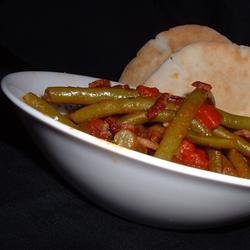 Aunt Kate's Green Beans in Tomatoes recipe