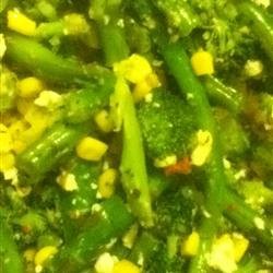 Broccoli, Corn, and Green Bean Saute recipe