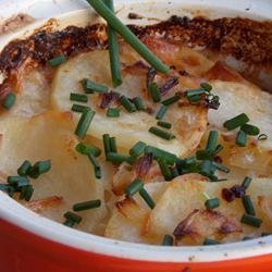Herbed Scalloped Potatoes and Onions recipe