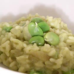 Green Risotto with Fava Beans recipe